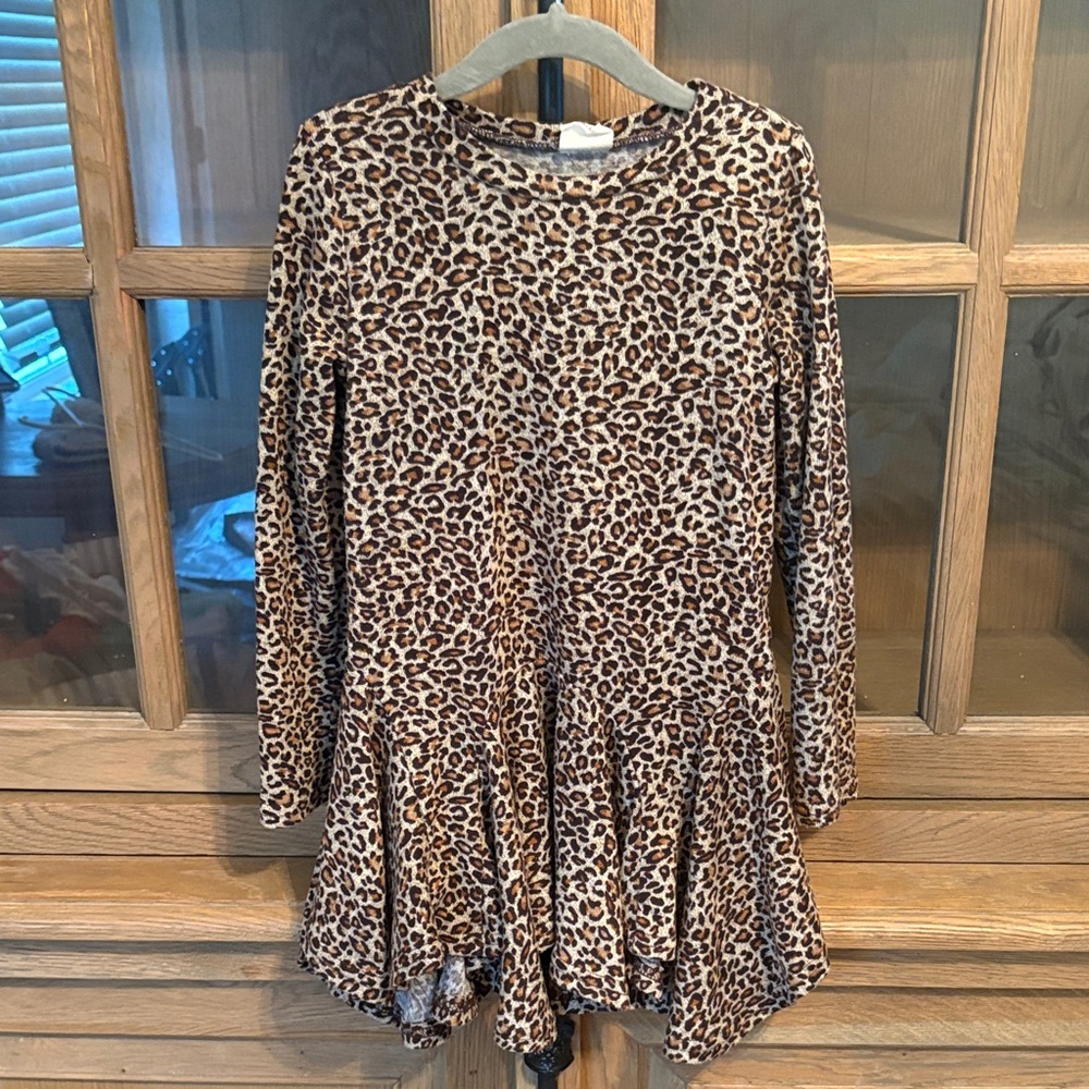 Leopard Print Tunic Sweater